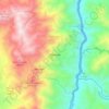 Mapa topográfico Marmato, altitud, relieve