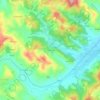 Mapa topográfico Cicengo, altitud, relieve