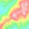 Mapa topográfico Borrelho, altitud, relieve