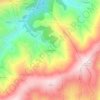 Mapa topográfico Chãs d'Égua, altitud, relieve