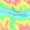 Mapa topográfico Jahuacocha, altitud, relieve