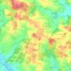 Mapa topográfico Ofen, altitud, relieve