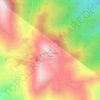 Mapa topográfico Cerro Gordo Peak, altitud, relieve