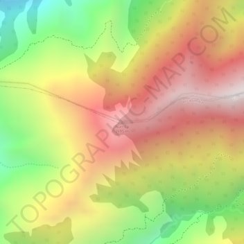 Mapa topográfico Numba, altitud, relieve