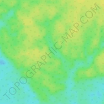 Mapa topográfico Colombia, altitud, relieve