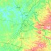 Mapa topográfico Itu, altitud, relieve