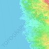 Mapa topográfico Umag, altitud, relieve