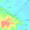 Mapa topográfico La Troja, altitud, relieve