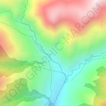 Mapa topográfico La Ezperanza, altitud, relieve