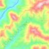 Mapa topográfico Bogas do Meio, altitud, relieve