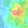 Mapa topográfico Miradoiro da Pedra da Ran, altitud, relieve