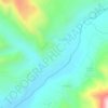 Mapa topográfico Quebrada Limón, altitud, relieve