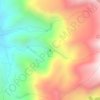 Mapa topográfico Cascada Chorro Blanco, altitud, relieve