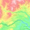 Mapa topográfico Carlosama, altitud, relieve