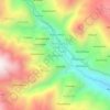 Mapa topográfico Acobamba, altitud, relieve