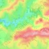 Mapa topográfico La Frétarie, altitud, relieve