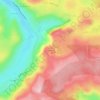Mapa topográfico Sauvage, altitud, relieve