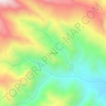 Mapa topográfico Sumuri, altitud, relieve