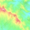 Mapa topográfico El Lobo, altitud, relieve