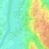 Mapa topográfico Les Nièvres, altitud, relieve