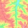 Mapa topográfico Vale Cinzeiro, altitud, relieve