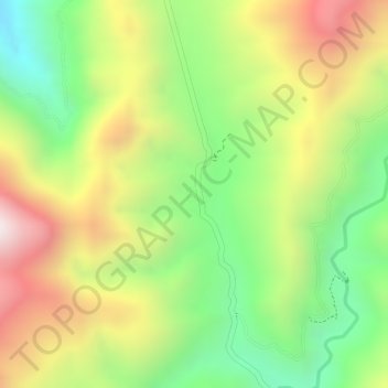 Mapa topográfico Mampay, altitud, relieve