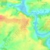 Mapa topográfico Les Fourneaux, altitud, relieve