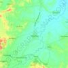 Mapa topográfico Saguday, altitud, relieve