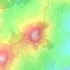 Mapa topográfico Sirao Peak, altitud, relieve