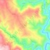 Mapa topográfico Urjais, altitud, relieve