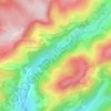 Mapa topográfico Le Bas, altitud, relieve