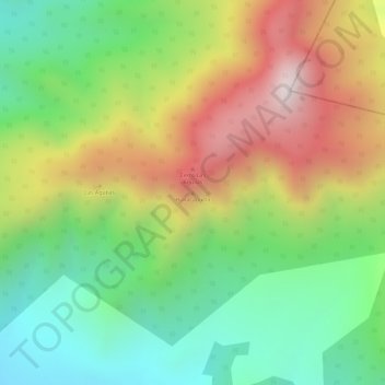 Mapa topográfico Huilacapixtla, altitud, relieve