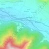 Mapa topográfico Akhall Najwan, altitud, relieve