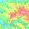 Mapa topográfico La Bergère, altitud, relieve