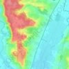 Mapa topográfico L'Aumône, altitud, relieve