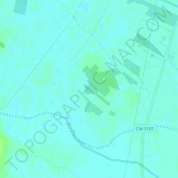 Mapa topográfico Cuaco, altitud, relieve