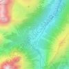 Mapa topográfico Le Couteray, altitud, relieve