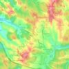 Mapa topográfico Casal do Rei, altitud, relieve
