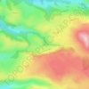 Mapa topográfico La Bastide, altitud, relieve