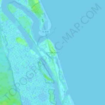 Mapa topográfico Summer Haven, altitud, relieve