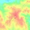 Mapa topográfico Bristol, altitud, relieve