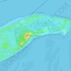 Mapa topográfico Oost-Vlieland, altitud, relieve