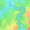 Mapa topográfico Le Monteil, altitud, relieve