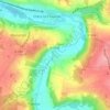 Mapa topográfico Serbonne, altitud, relieve
