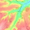 Mapa topográfico Le Buisson, altitud, relieve