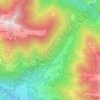 Mapa topográfico Alpe Mezzavia, altitud, relieve