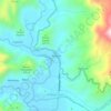 Mapa topográfico Baugan, altitud, relieve