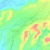 Mapa topográfico Karang Caya, altitud, relieve