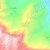 Mapa topográfico El Huérfano, altitud, relieve