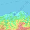 Mapa topográfico Isla de Pedrosa, altitud, relieve